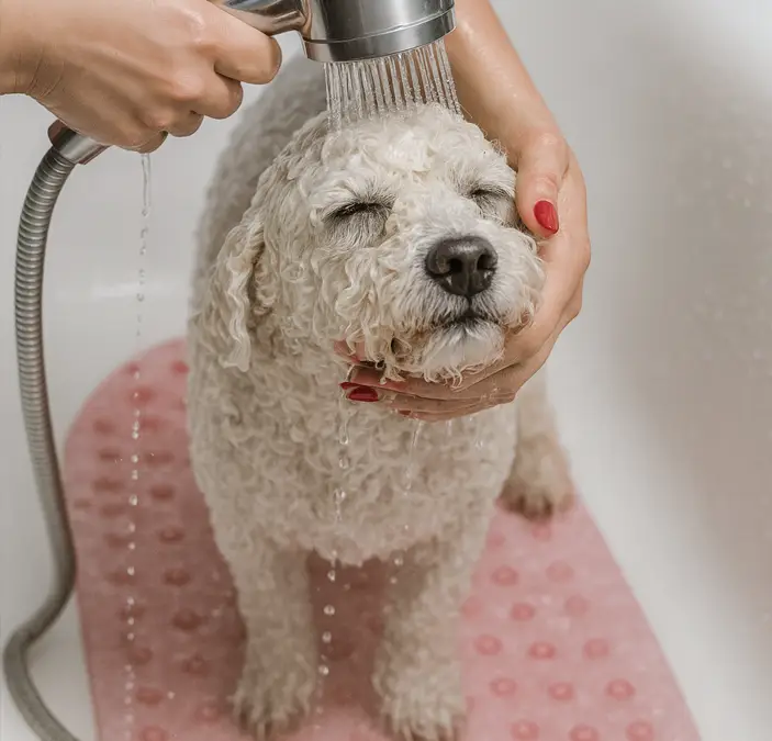 Bichón Frisé​ perro baño