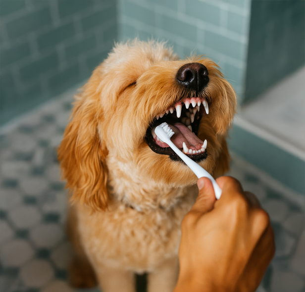 Limpieza de dientes en perros y gatos